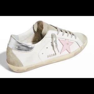 Golden Goose Women’s size 39 white/pink/silver sneaker. Worn 2 times.